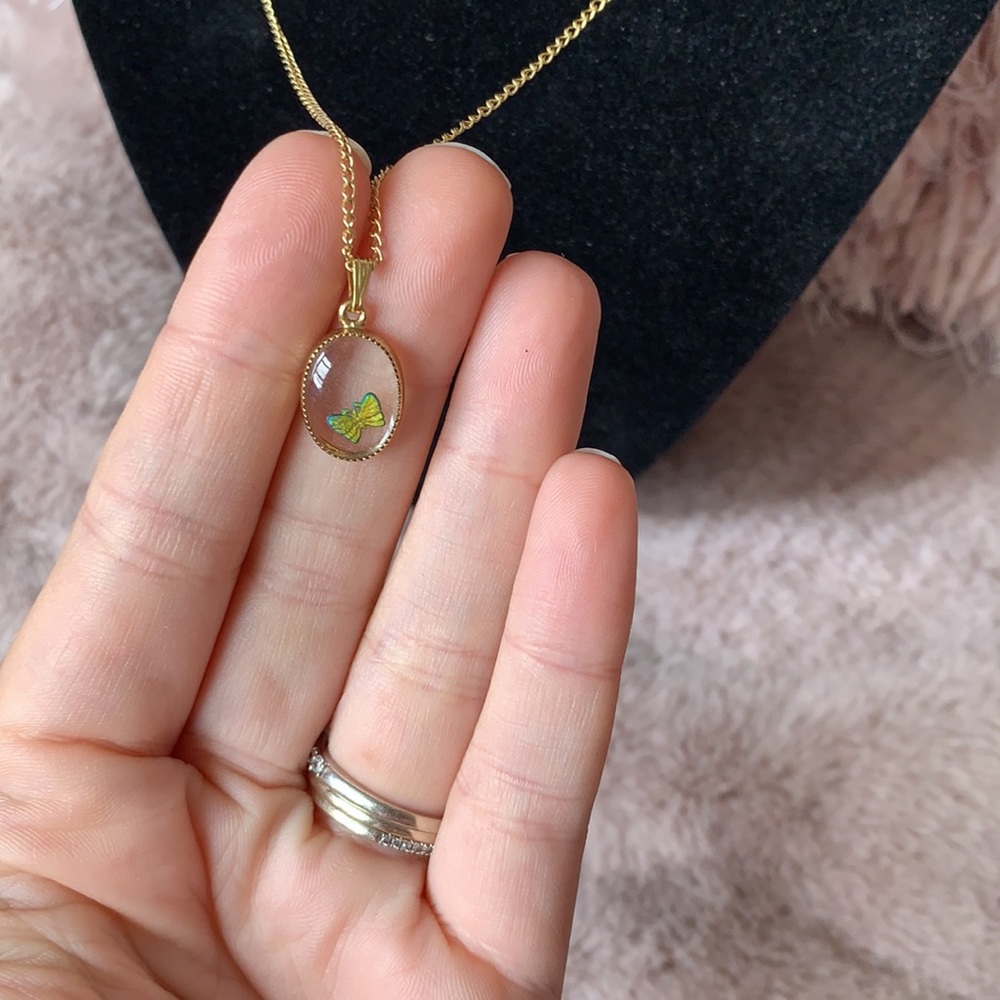 Whiting & Davis butterfly necklace - Picture 3 of 4